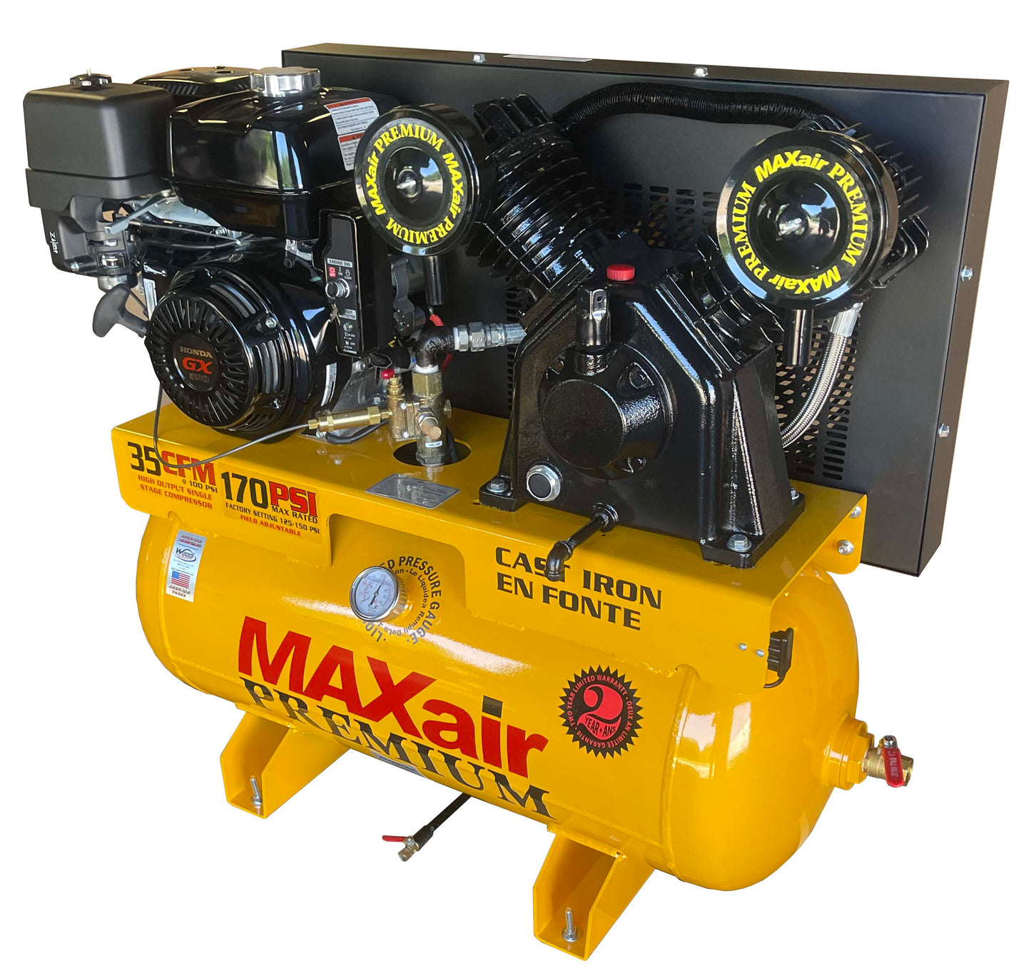 11G30TRKE-H-MAP MAXair 13HP Honda Electric Start 35 CFM @100psi (170psi max)