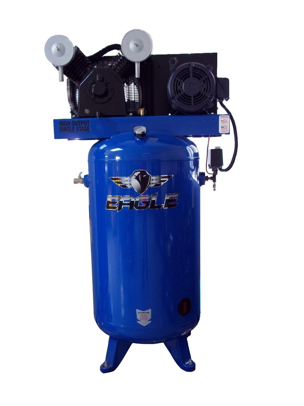 C7580V1-CS Eagle 7.5HP Upright 30CFM @ 100psi w/Combo Switch (150psi max ) w/ 3 Phase power 575 volt