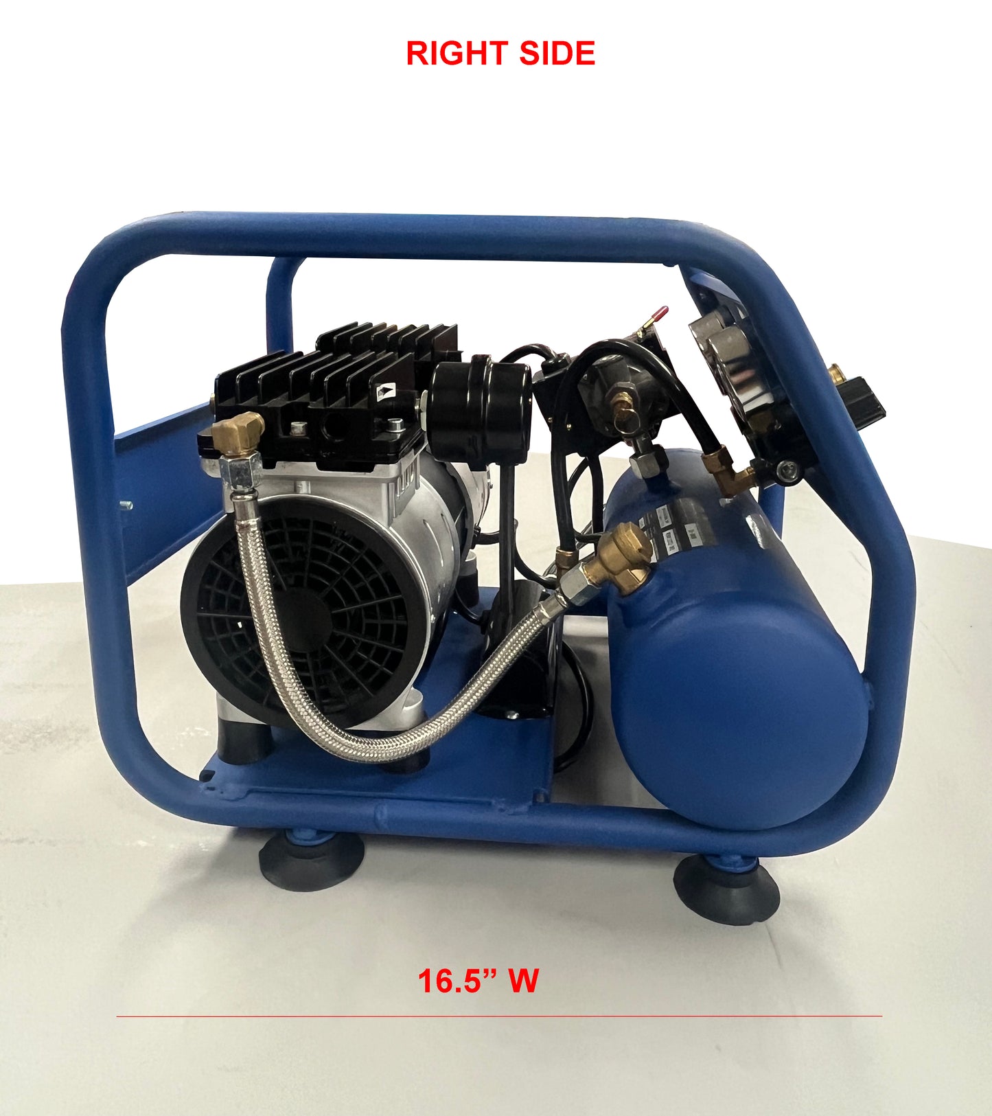 EA-4000 Eagle Silent Air Compressor 1 HP 2.5 CFM @ 100 PSI 4 Gallon 110 Volt