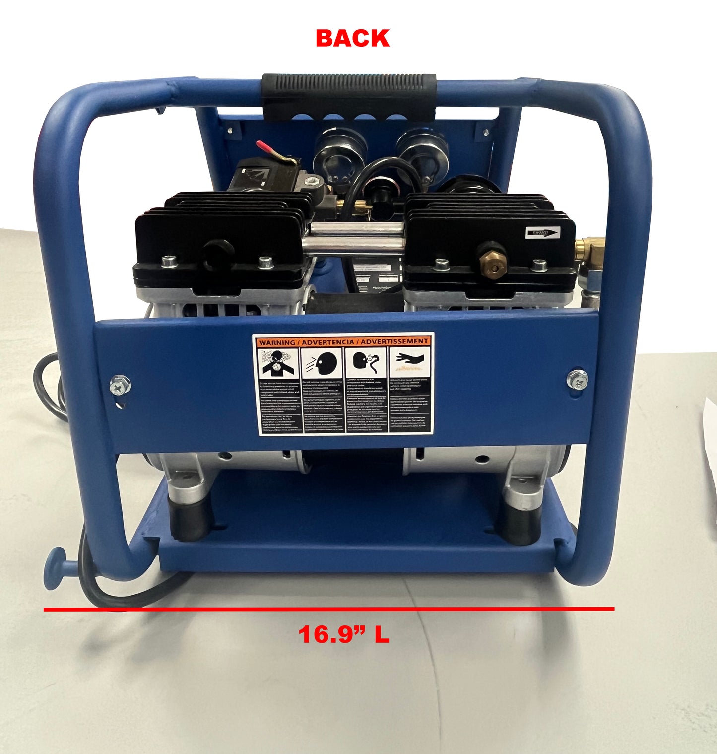 EA-4000 Eagle Silent Air Compressor 1 HP 2.5 CFM @ 100 PSI 4 Gallon 110 Volt