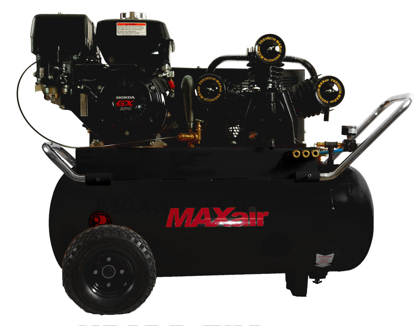 P90GE25H1 -MAP MAXair 9HP Honda Electric Start Portable Horizontal 22 CFM @ 100psi (170psi max )