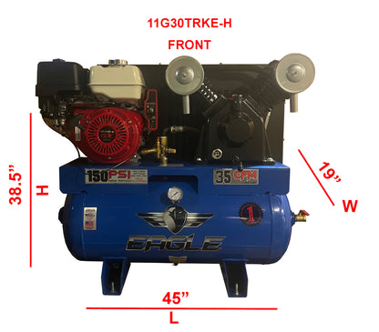 11G30TRKE-H Eagle 13 HP Honda Electric Start 35 CFM @ 100psi (170psi max)