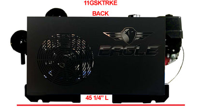 11GSKTRKE Eagle 13 HP Honda Electric Start 24CFM @ 100psi (175psi max) Two Stage  Skid Mount - No Tank