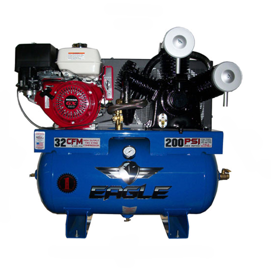13G30TRKE Eagle 13 HP Honda Electric Start 32CFM @ 100psi (200psi max) Two Stage