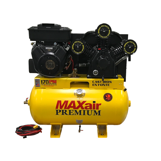 18G55TRKE-H-MAP MAXair 18-HP 55-Gallon Truck Mount Air Compressor w/ Electric Start Briggs & Stratton Engine