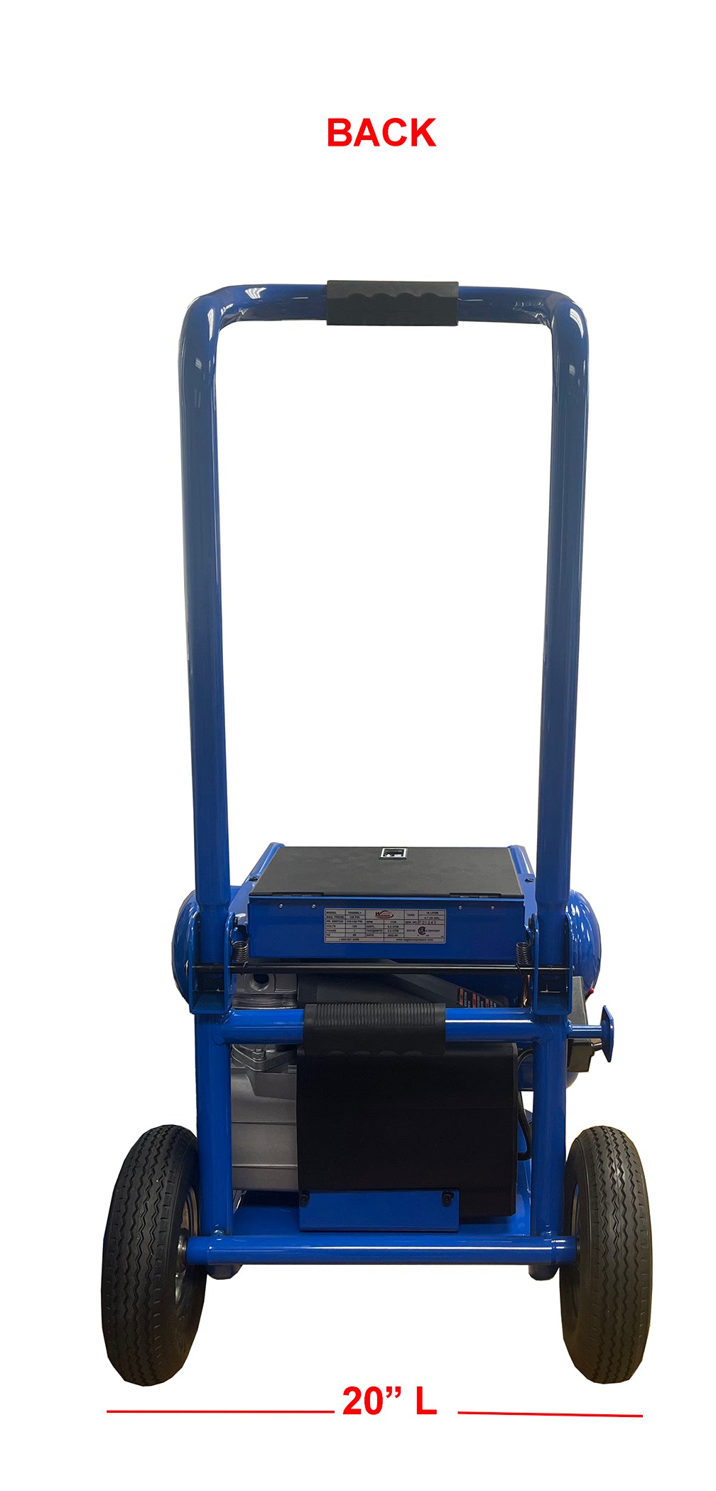 TS3050L+ Eagle 3 HP Peak Twin Stack Oil Lube 6.5 CFM @ 90 psi  w/ Wheels, Storage Tool Box & Control Panel