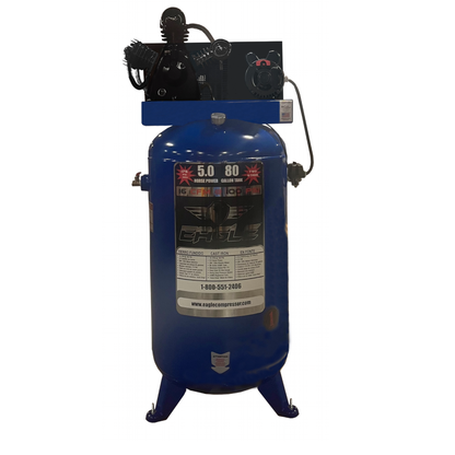 5180V2 Eagle 5 HP Upright 16 CFM @ 100 psi ( 175 psi max ) Two Stage