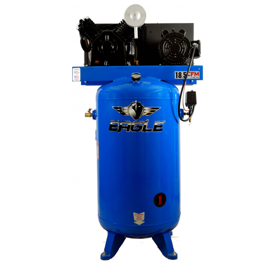 5180V2-CS Eagle 5 HP Upright  18.5CFM @ 100psi (175 psi max) Two Stage