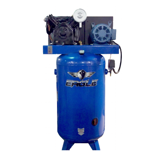 5380V2-CS4 Eagle 5 HP Upright 18.5CFM @ 100psi (175psi max ) w/ 3 Phase power 460 volt  Two Stage