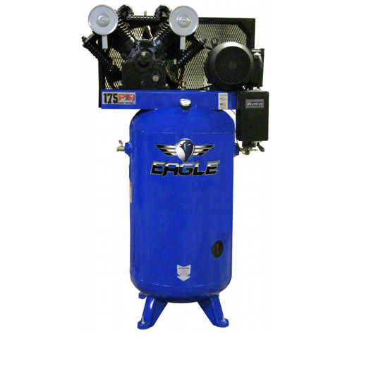 C7180V1-MS Eagle 7.5HP Upright 30CFM @100psi w/ Mag Starter (150psi max)