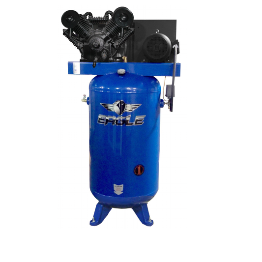 7380V2-CS4-V4 Eagle 7.5HP Upright 28CFM w/Combo Switch  (175psi max ) 3 Phase power 460 volt Two Stage