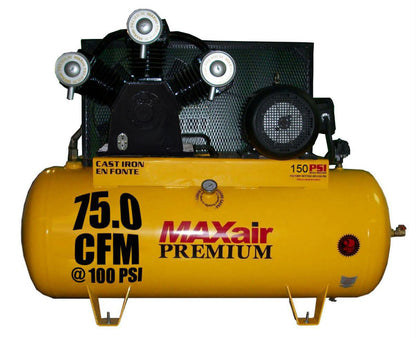 C155120H1-CS575-MAP MAXair 15HP Horizontal 3 Phase Power 60 CFM @ 100psi w/Combo Switch (150psi max) 575 volt