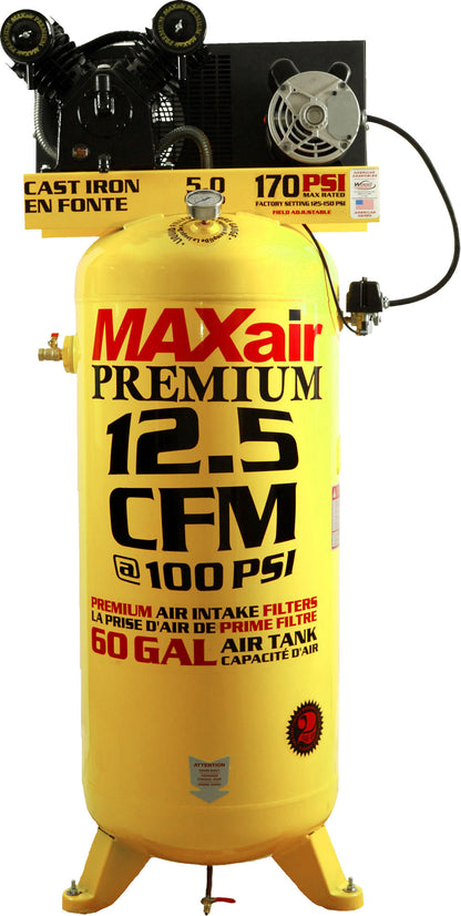 C4160V1-MAP MAXair 5HP Upright 12.5CFM @ 100psi (170psi max)