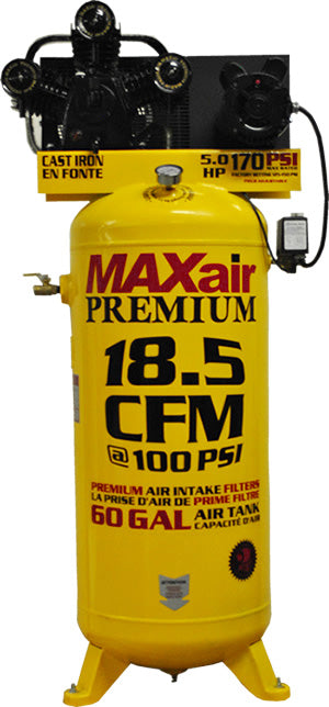 C5160V1-MAP MAXair 5HP Upright 18.5CFM @ 100psi (170psi max)