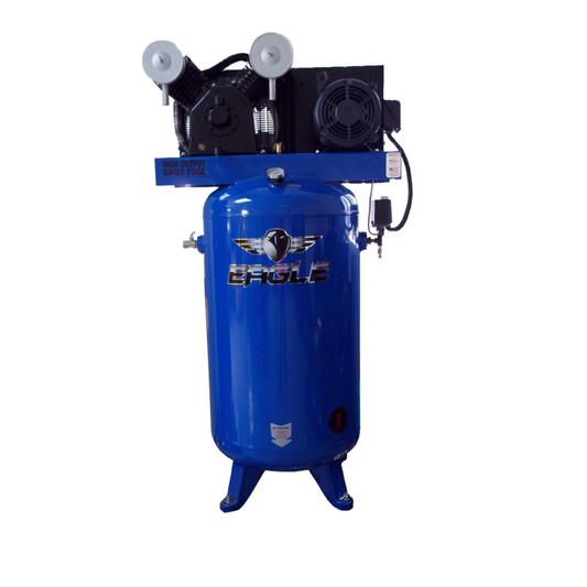 C7580V1-CS Eagle 7.5HP Upright 30CFM @ 100psi w/Combo Switch (150psi max ) w/ 3 Phase power 575 volt
