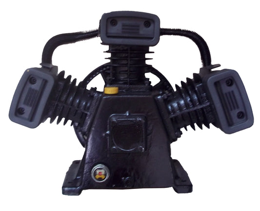 CC3065 - 3 CYLINDER V-STYLE CAST IRON COMPRESSOR PUMP COMPATIBLE WITH  MOST (TRUE) 5 HP MOTORS FOR 60 OR 80 GALLON COMPRESSOR ( 8 OR 9 HP GAS ENGINE )  SINGLE STAGE 150 PSI MAX PRESSURE, APPROXIMATELY 15  to 18 CFM