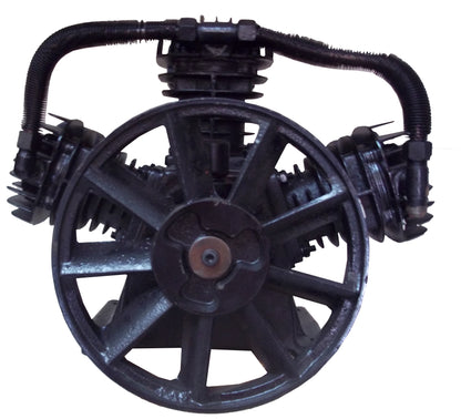 CC3065 - 3 CYLINDER V-STYLE CAST IRON COMPRESSOR PUMP COMPATIBLE WITH  MOST (TRUE) 5 HP MOTORS FOR 60 OR 80 GALLON COMPRESSOR ( 8 OR 9 HP GAS ENGINE )  SINGLE STAGE 150 PSI MAX PRESSURE, APPROXIMATELY 15  to 18 CFM