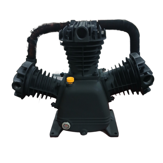 CC3090TS-AC - 3 CYLINDER V-STYLE CAST IRON COMPRESSOR PUMP w/AFTER COOLER COMPATIBLE WITH  MOST 5 HP &  7.5 HP  MOTORS FOR  80  GALLON COMPRESSORS or  (11 HP to 15 HP  GAS ENGINE FOR TRUCK MOUNT STYLE COMPRESSORS:) TWO  STAGE 175 PSI MAX PRESSUR