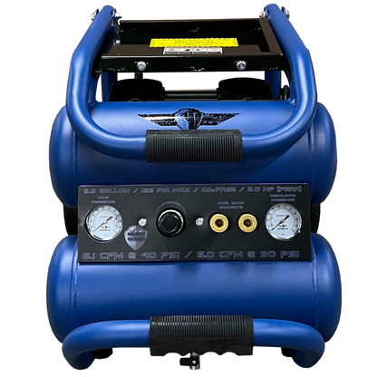 EA-5000 Eagle Silent Air Compressor 1.5 HP  5 CFM @ 100 PSI 5.5 Gallon  110 Volt