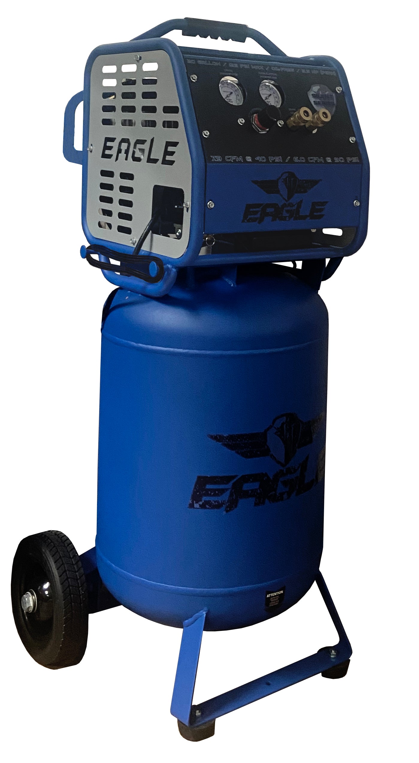 EA-6500 Eagle Silent Air Compressor 2.5 HP  6 CFM @ 100 PSI 20 Gallon 110 Volt