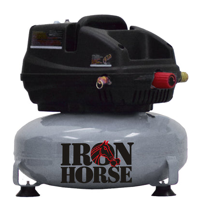 IHP053OF Iron Horse .5 HP Running .8 CFM @ 90 psi Pancake ( 100 psi max ) Oil Free