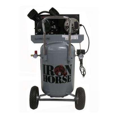 IHP5120V1-US Iron Horse  5 HP Portable Verticle  5.6CFM @ 90psi Belt Drive (125psi max)
