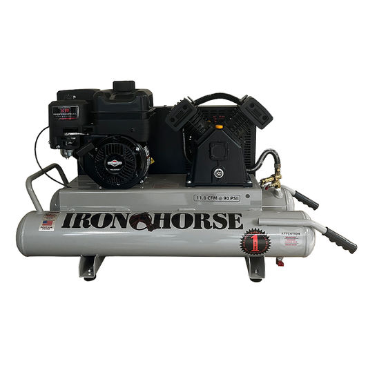 IHTT60G-BS Iron Horse 6 HP Briggs & Stratton Twin Tank Wheelbarrow  11 CFM @ 90 psi ( 150 psi max)