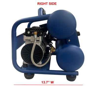 EA-2000 Eagle Silent Series .75HP 1 CFM @ 100 PSI 1 Gallon 110 Volt