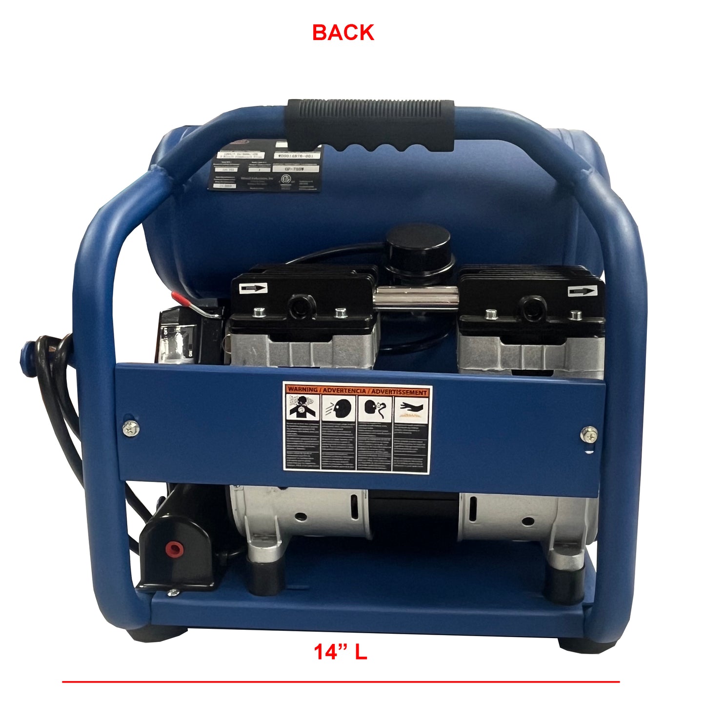 EA-2000 Eagle Silent Series .75HP 1 CFM @ 100 PSI 1 Gallon 110 Volt