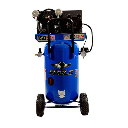 P3124V1 Eagle 3 HP Peak Portable Verticle  6CFM @ 100psi Belt Drive (150psi max)
