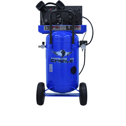 P3124V1-CC Eagle 3 HP Peak  Portable Vertical  5.6CFM @ 90psi Belt Drive (125psi max)