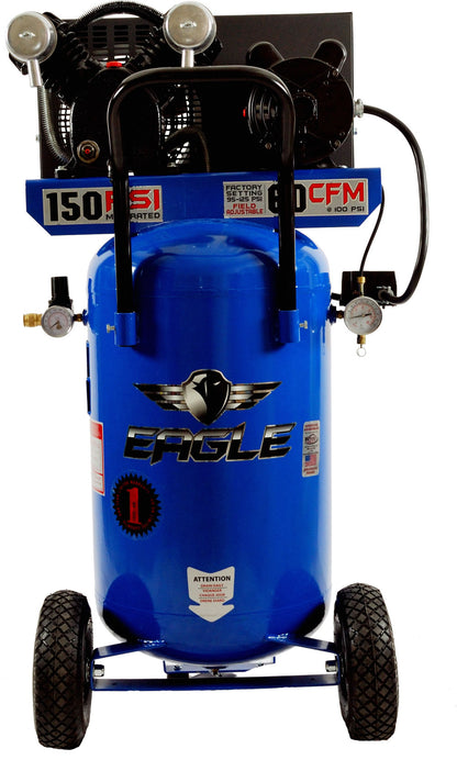 P3124V1 Eagle 3 HP Peak Portable Verticle  6CFM @ 100psi Belt Drive (150psi max)