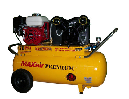 P55GE25H1-MAP MAXair 5.5HP Honda Electric Start Portable Horizontal 16.5CFM @ 100psi ( 170psi max )