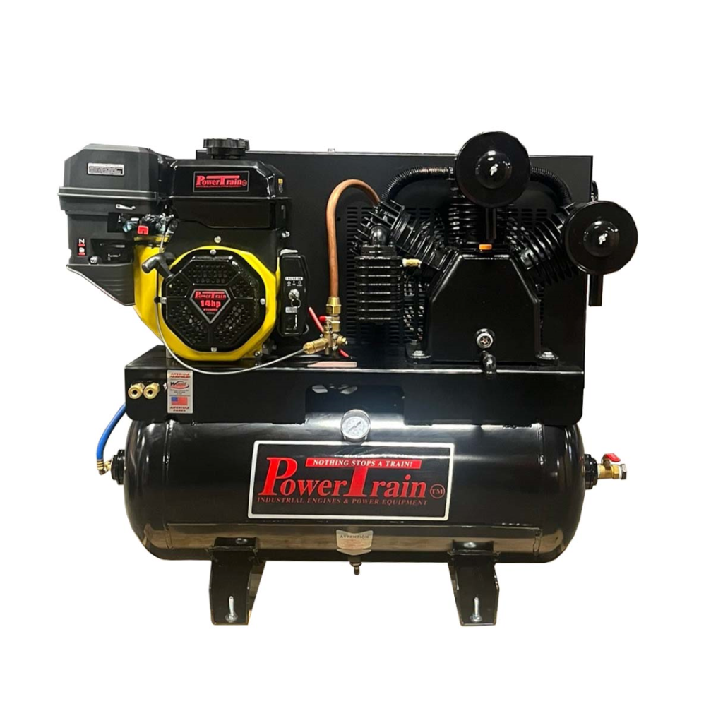 PT-14G30TRKE-V3 PowerTrain 14HP Electric Start 24CFM @ 100psi(175psi max) 2 Stage