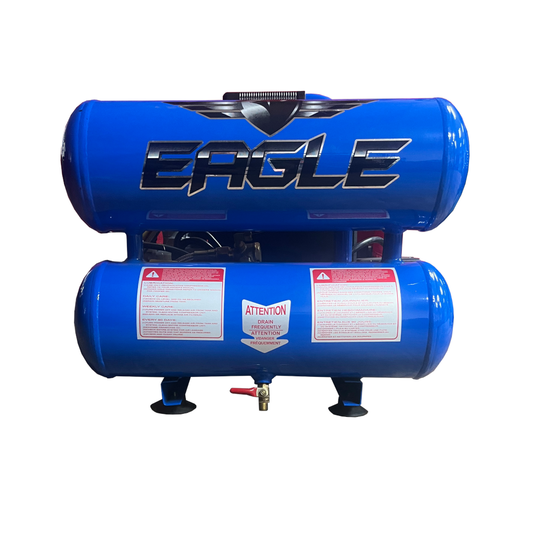 TS2018L Eagle 2HP Peak Twin Stack Oil Lube  4.2CFM @ 90psi