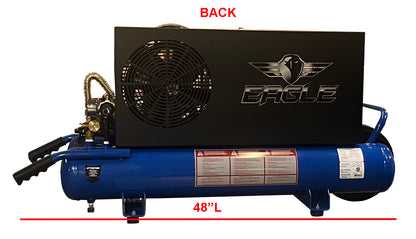 TT518E Eagle 5 HP Twin Tank Wheelbarrow  220V 18.5 CFM @ 100psi (150psi max)