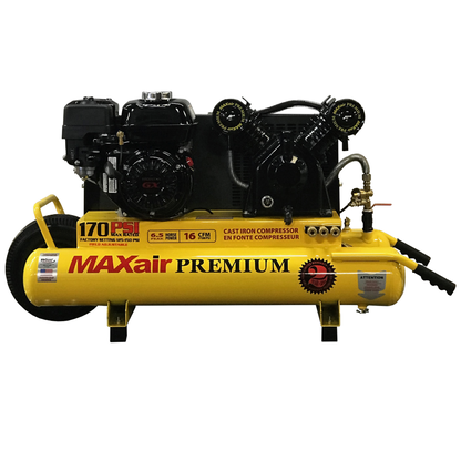 TT65G-MAP MAXair 6.5HP Honda Twin Tank Wheelbarrow  16.5 CFM @ 100psi (170psi max)