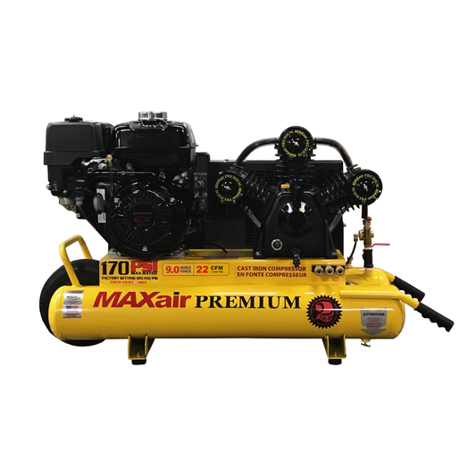 TT90GE-MAP MAXair 9HP Honda Electric Start Twin Tank Wheelbarrow 22 CFM @ 100psi ( 170psi max )