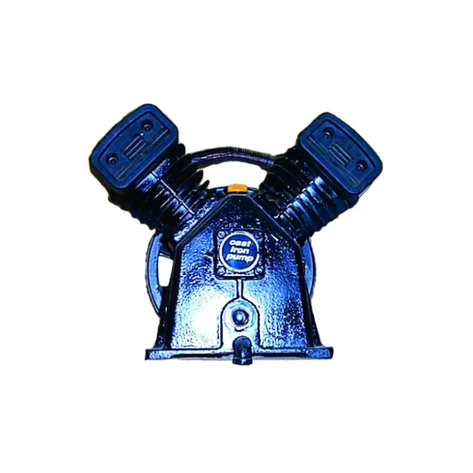 CC2065 Compressor Pump - 2 CYLINDER V-TWIN CAST IRON COMPRESSOR PUMP COMPATIBLE WITH  MOST 3 HP MOTORS, COMMON FOR 60  GALLON COMPRESSORS ( 5 OR 6 HP GAS ENGINE )  SINGLE STAGE 150 PSI MAX PRESSURE, APPROXIMATELY 10 to 12 CFM